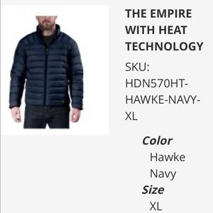 NWT Hawke & Co Men’s Down Coat